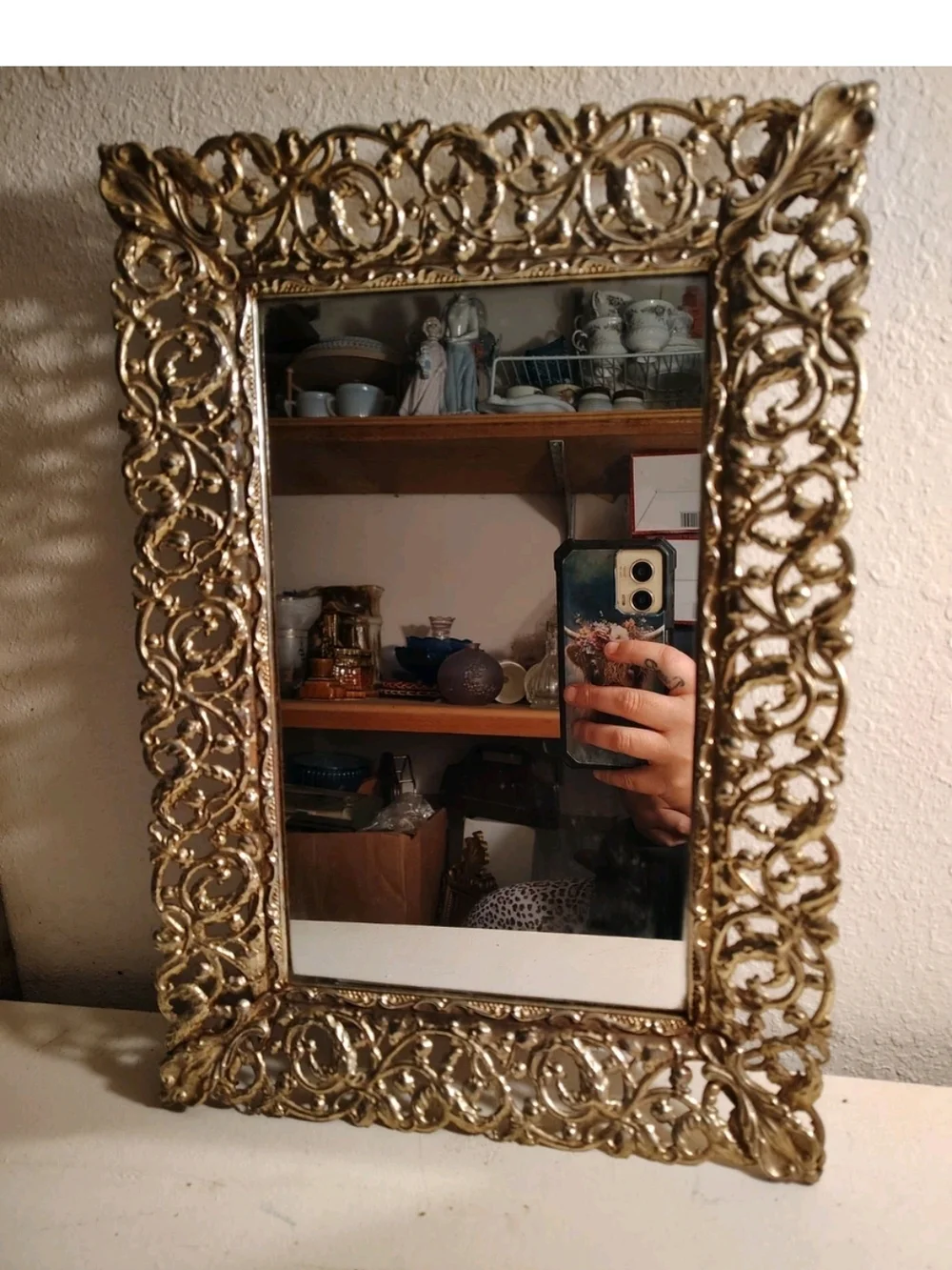 Ornate Gold Decorative Wall Mirror - Gold